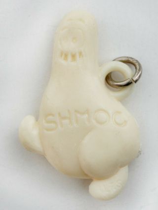 1940’s Vintage Celluloid White - Shmoo - Al Capp Charm - Cracker Jack Toy Prize - Rare