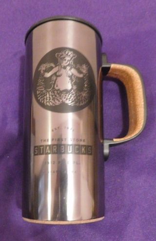 Starbucks Travel Mug Cup 2016 Stainless Cork @1st Store Pike Place Exclusive