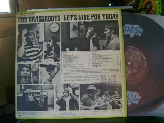 ORIG 1966 Promo LP THE GRASSROOTS LETS LIVE FOR TODAY P F SLOAN & DUNHILL 50020 2