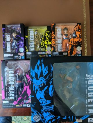 Sdcc 2019 Tamashii Nations S.  H.  Figuart Set Of 5 Event Exclusive Figures In Hand