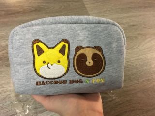 Tanuki Kitsune Fox Raccoon Dog Pouch Bag 2019 Lucky Bag Japan Atamoto Makeup