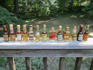 12 Miniatures Whiskey Bourbon Old Discovery Ezra Smuggler Weller 