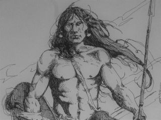 Native American artwork pen and ink 2