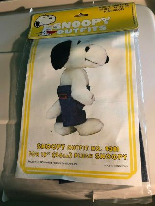Vintage Plush Snoopy Outfit 0823 Jeans Pants Fits 18” Doll