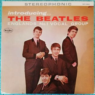 Introducing The Beatles Lp Vinyl Record Vj Vee Jay V2 Stereo Authentic