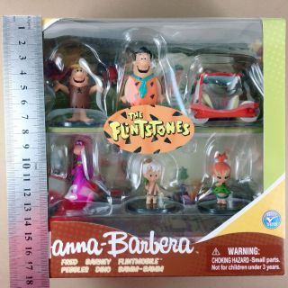 The Flintstones Figurines Set Hanna Barbera Frigeo - Figures Collectibles