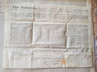 Indenture 1780 Signed Reuben Haines Who 
