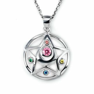 Sailor Moon Anime Pendant Necklace 925 Silver Women Gift Cosplay Accessories