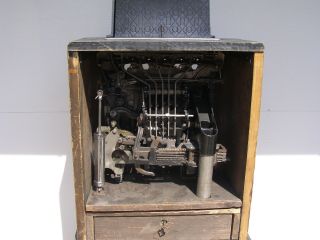 Caille Ben Hur Single Reel Slot Machine c1930 ' s Missing Back Door 6