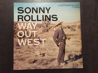Sonny Rollins,  " Way Out West ",  1st Mono,  Contemporary C3530,  Red Print,  Dg,  Nm
