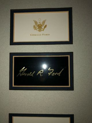 5 USA PRESIDENTS GROUP NOV 1991 HISTORIC EVENT PICTURE,  SEAL,  SIGNATURES. 10