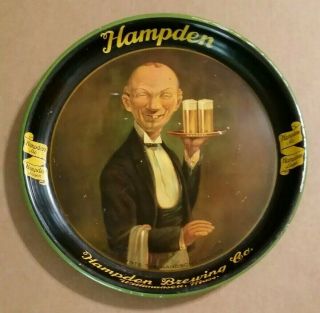 Hampden Brewing Co.  Willimansett,  Mass. ,  Beer Tray,  1930 