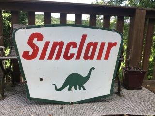 1961 Sinclair Double Sided Porcelain Sign 2