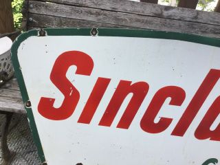 1961 Sinclair Double Sided Porcelain Sign 4