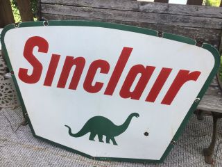 1961 Sinclair Double Sided Porcelain Sign 7