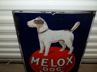 Melox Dog Food,  Metal Enamel Advertising Sign 2