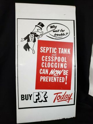 Vintage Advertising Metal Tin Sign Bathroom Home Decor Fx Septic Tank Cesspool