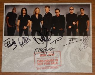 Bon Jovi This House Is Not Hand Signed Autographed Promo 8x10 Photo