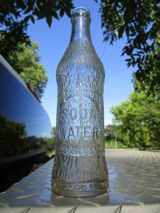 Embossed 3 Rivers Soda Water Bottle - Dr Pepper Btlg.  Co.  - San Antonio,  Texas