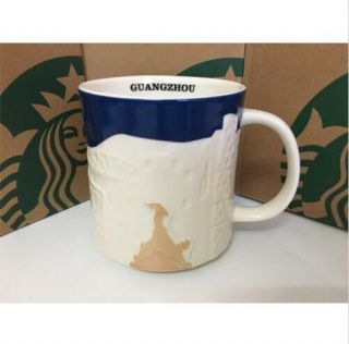 Rare China Starbucks Guangzhou City Relief Mark Mug Special Limited 16oz