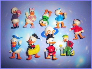 Disney Donald Duck Ducktales 1987 Kinder Surprise Figures Set - Collectibles