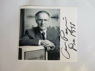 “nobel Prize In Physics” Arno Penzias Signed 5.  75 X 5.  5 Photo Todd Mueller