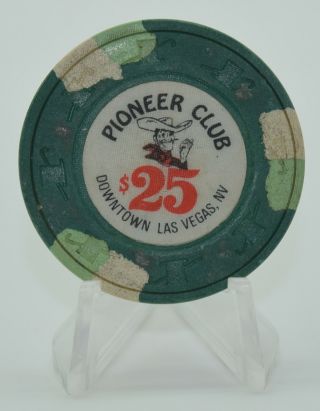 Pioneer Club $25 Casino Chip Las Vegas Nevada H&c Paul - Son Mold 1984