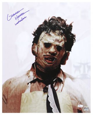 1974 Gunnar Hansen Texas Chainsaw Massacre Signed Le 16x20 Color Photo (jsa)