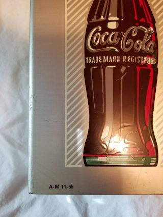 Drink Coca Cola Flange Sign,  Arrow Dated 5 - 55 2