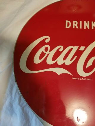 Drink Coca Cola Flange Sign,  Arrow Dated 5 - 55 5