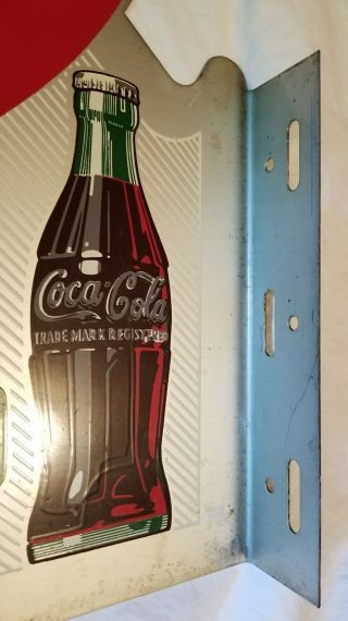 Drink Coca Cola Flange Sign,  Arrow Dated 5 - 55 6