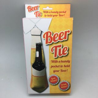 Beer Tie Bottle Holder Drinks Fun Stag Party Men 