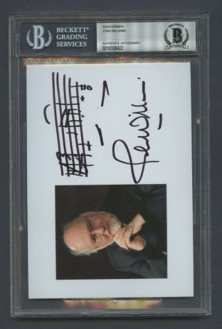 John Williams Signed Photo Auto Autograph Bgs Bas Authentic