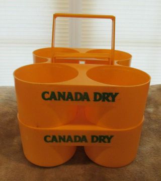 Canada Dry Soda Caddy Holder Carrier Each Holds 4 Cans Pop Beer