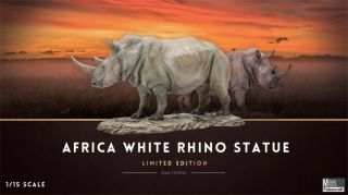 Memory Museum X Paleocarft 1/15 Africa White Rhino Statue Type A