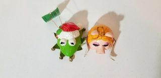 Sigma Christmas Kermit And Miss Piggie Ornaments 2