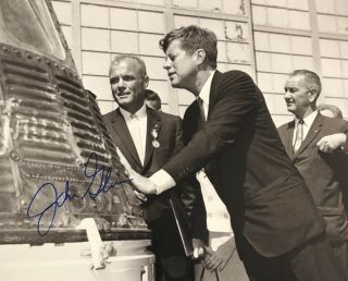 John Glenn Authentic Hand Signed 8x10 Photo Nasa Friendship 7 Mercury 7 Senator