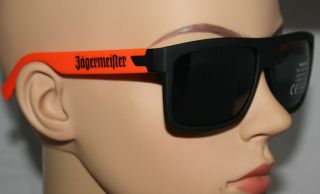 Jägermeister Jagermeister Sunglasses Wayfarer Retro Black Orange Party