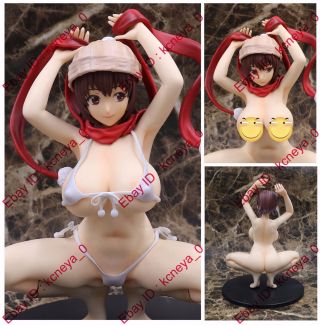 Hentai Anime Naked Sexy Bikini Santa Hat Scarf School Girl Pvc Figure Nobox 9 "
