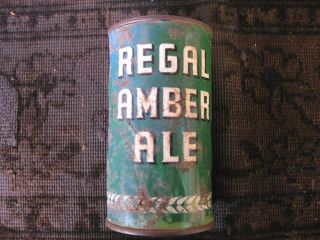 Regal Amber Flat Top Ale / Beer Can.  S.  F.  Calif.