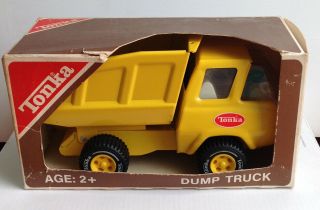 Vintage Tonka Metal Yellow Dump Truck Nib 1230