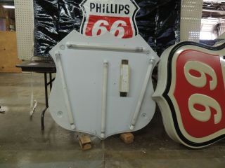 Traditional Phillips 66 Lighted Shield Canopy Sign 3