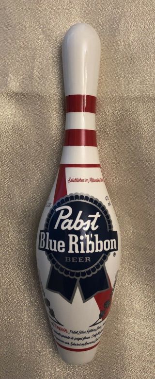 Pabst Blue Ribbon Bowling Pin Shaped Beer Tap Handle