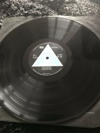 Pink Floyd Dark Side Of The Moon Solid Blue Triangle Early Matrix Blue Cover 6