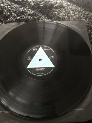 Pink Floyd Dark Side Of The Moon Solid Blue Triangle Early Matrix Blue Cover 7