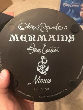 Chris Sanders Nimue Mermaids Topless Blonde Maquette 6/50 Disney Artist 8