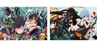 Evangelion Rei Mari Poster Print Sushio Design Eva Store Exclsuvie
