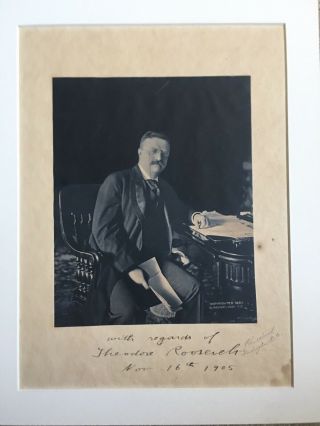 President Theodore Teddy Roosevelt Signed Autographed Photo Beckett Guaranteed