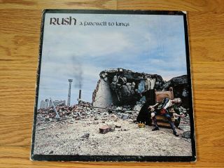 Rush A Farewell To Kings 1977 Mercury Srm - 1 - 1184 Rare Misprint Vg,  /g,