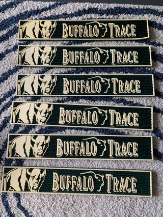 () Set Of (6) Buffalo Trace Commercial Grade Bar Mats Green Cond